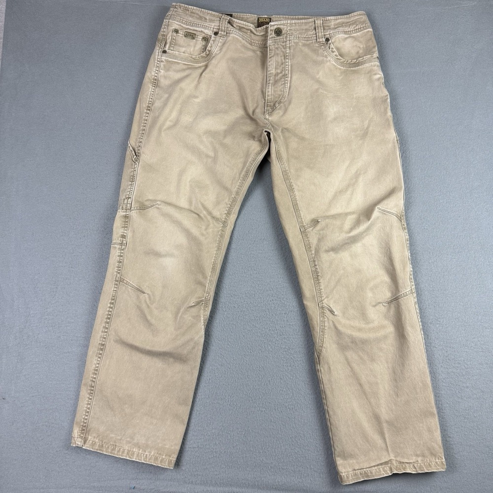 Kuhl‎ Outlaw Pants Mens 38x30 Brown Vintage Patina Dye Outdoor Hiking Climbing